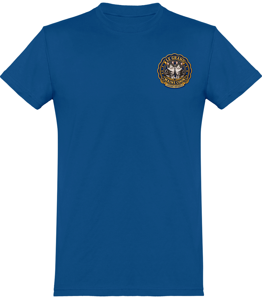 T-shirt homme col rond Maine Coon - vue de face, coloris 3