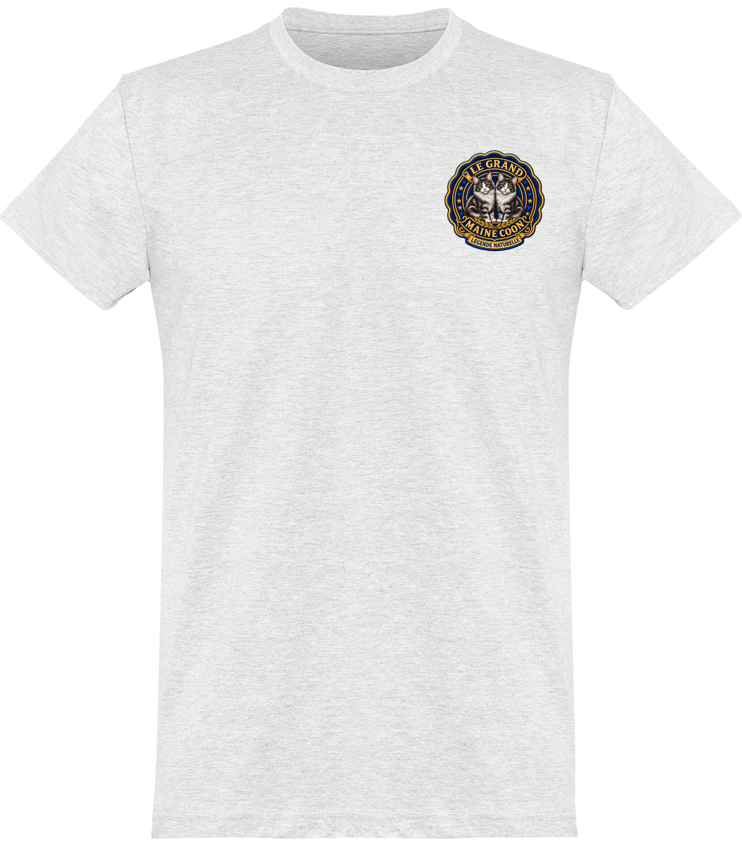 T-shirt homme col rond Maine Coon - vue de face, coloris 5