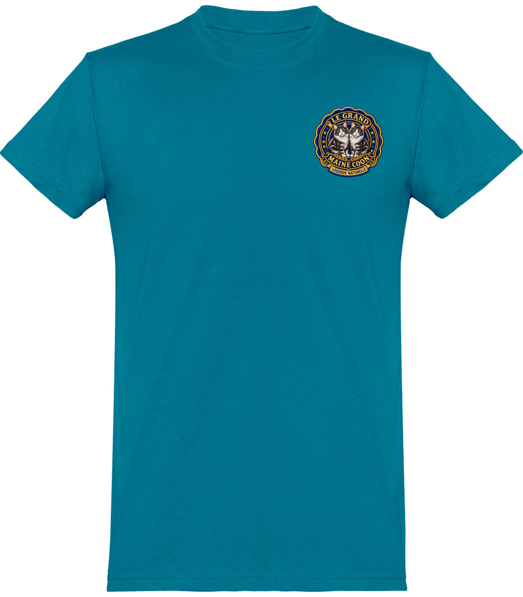T-shirt homme col rond Maine Coon - vue de face, coloris 6
