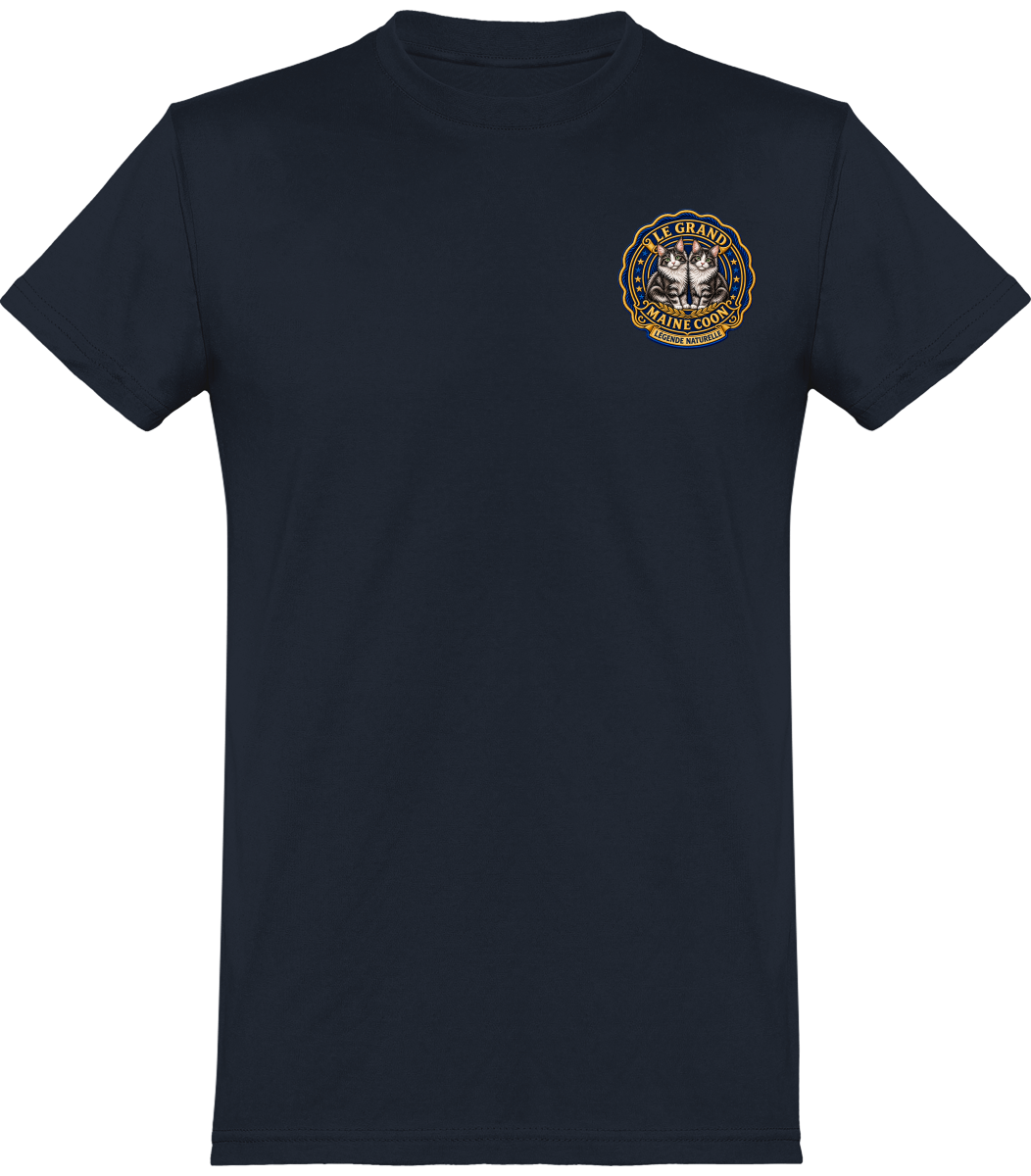 T-shirt homme col rond Maine Coon - vue de face, coloris 9