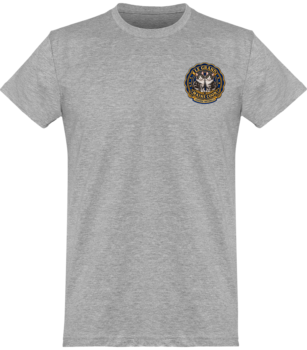T-shirt homme col rond Maine Coon - vue de face, coloris 10