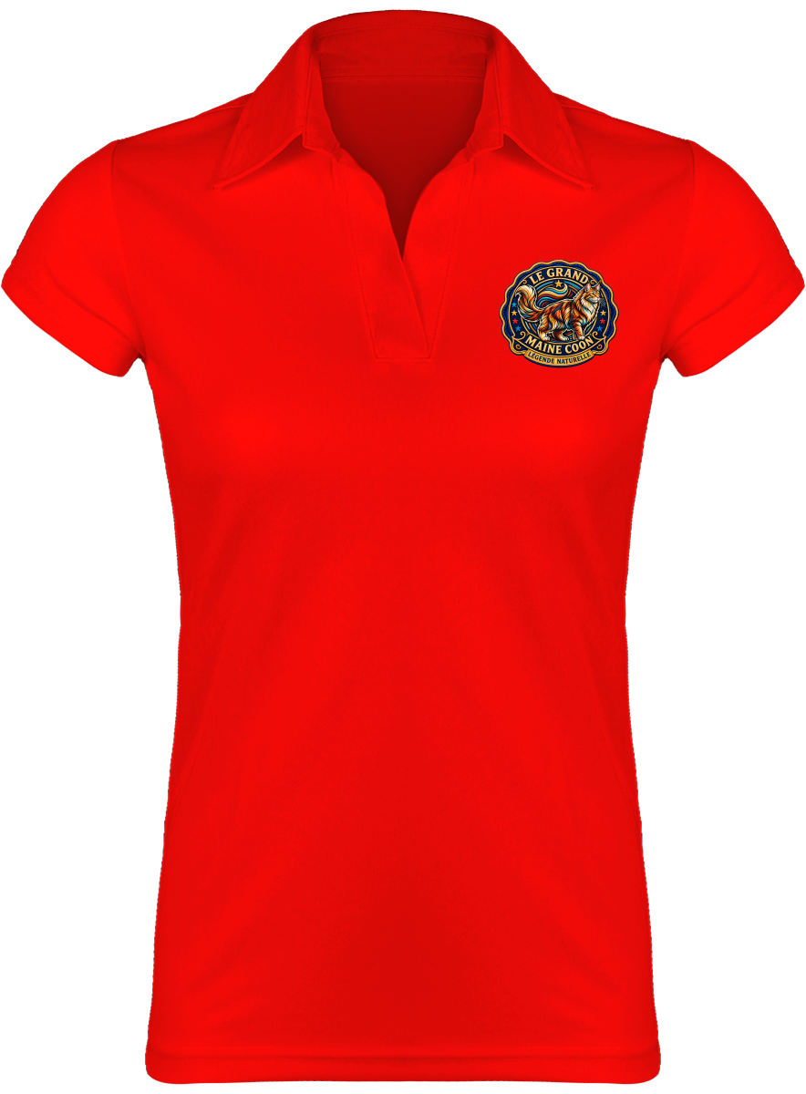 Polo sport respirant femme Maine Coon - vue 2