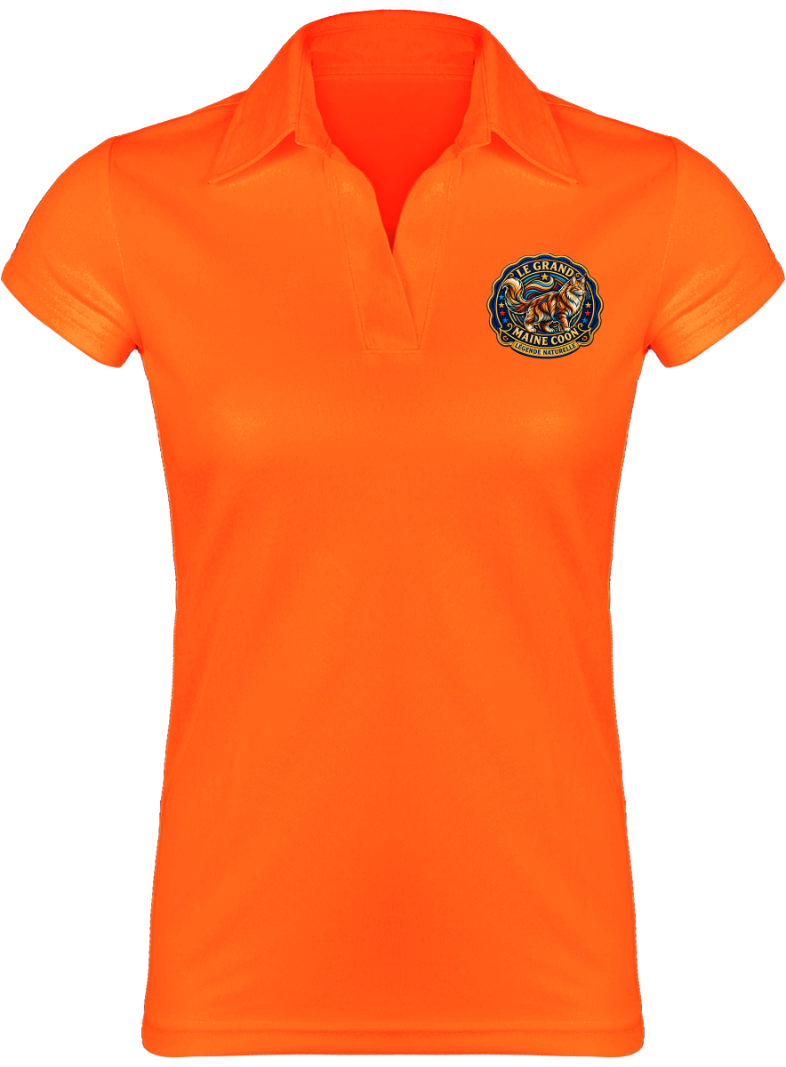 Polo sport respirant femme Maine Coon - vue 3