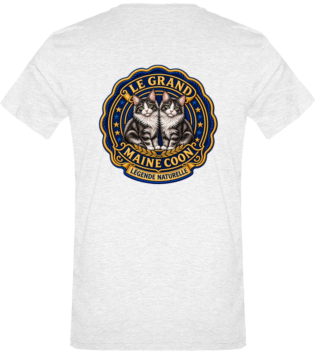 T-shirt homme col rond Maine Coon - vue de dos, coloris 5