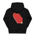 Sweat à capuche écologique Maine Coon pour enfants, vue arrière, noir